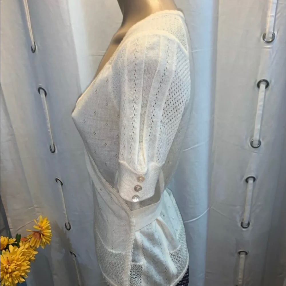 RARE ASO Rory Gilmore. DVF wrap sweater-M - Picture 5 of 7